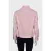 Pink denim jacket