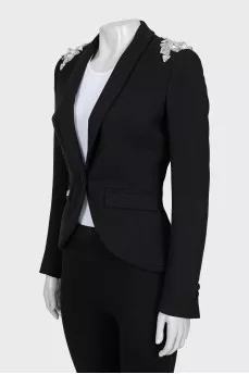 Black jacket with crystals