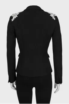 Black jacket with crystals