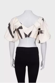 Silk top with bow