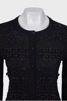 Black cardigan with sequins