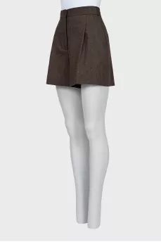 Brown high waist shorts