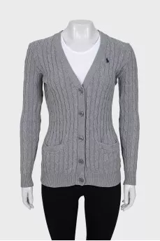 Slim fit button down cardigan