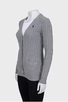 Slim fit button down cardigan