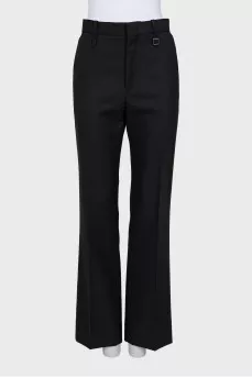 Straight trousers in black
