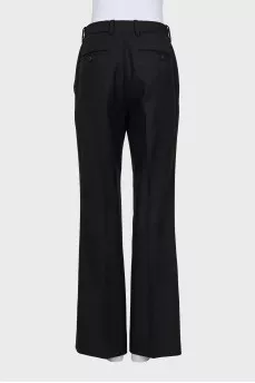 Straight trousers in black