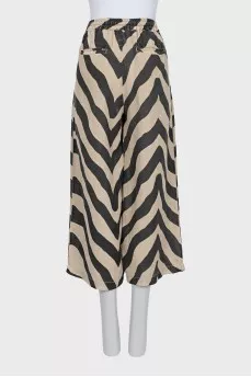 Striped linen trousers