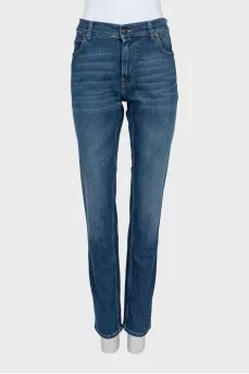 Tapered fit jeans in blue