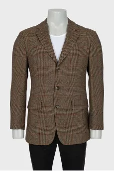 Men's brown wool jacket