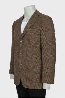 Men's brown wool jacket