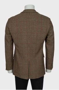 Men's brown wool jacket