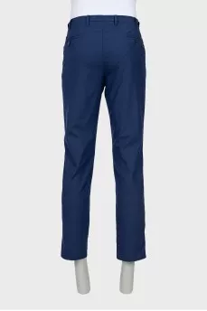 Men's blue wool trousers