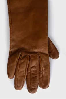 Long leather gloves