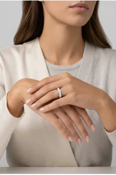 Ultra Ceramic and White Gold Ring
