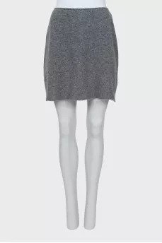 Cashmere skirt in gray