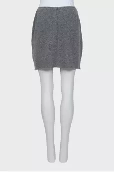 Cashmere skirt in gray
