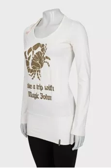 Long sleeve with gold decor