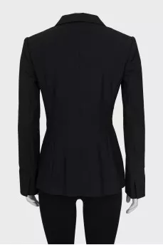 Fitted jacket with hooks