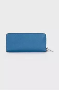 Leather wallet with handle