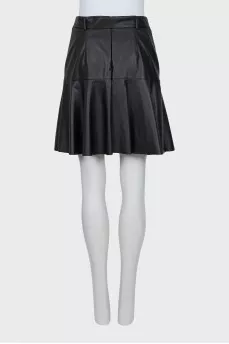 Black skirt with belt