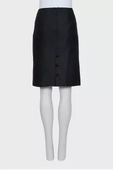 Pencil skirt decorated with buttons