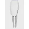 White asymmetrical skirt