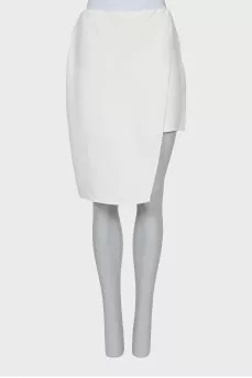 White asymmetrical skirt