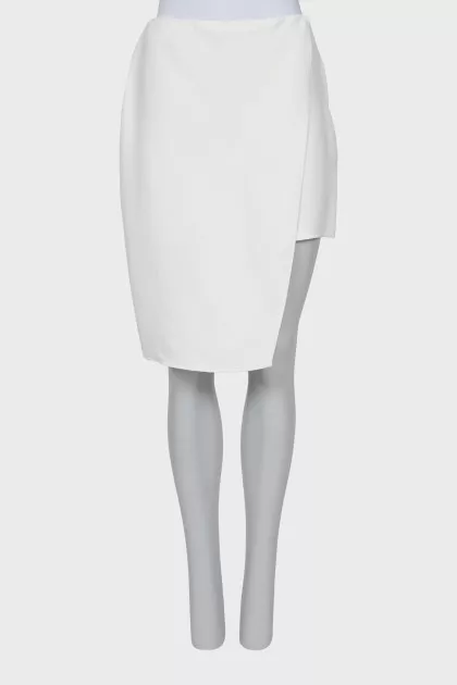 White asymmetrical skirt
