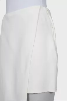 White asymmetrical skirt