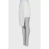 White asymmetrical skirt