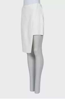 White asymmetrical skirt