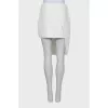 White asymmetrical skirt