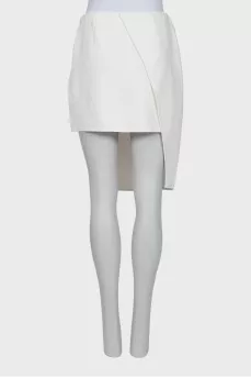 White asymmetrical skirt