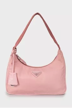 Рожева сумка з текстилю Re-Nylon Re-Edition 2000