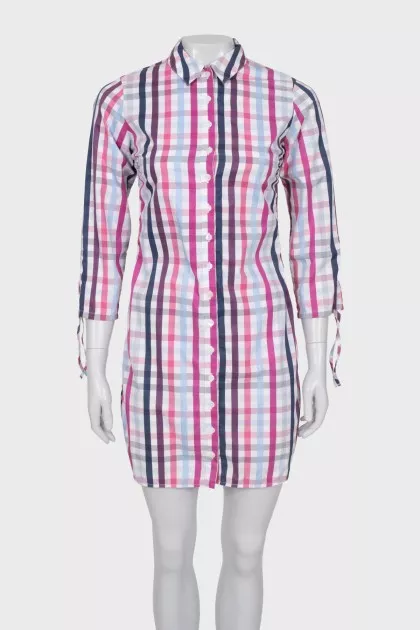 Plaid Shirt Dress