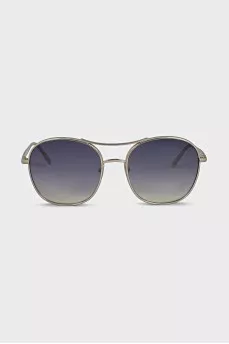 Blue Gradient Aviator Sunglasses