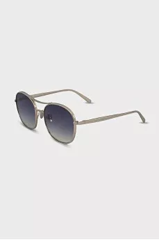Blue Gradient Aviator Sunglasses