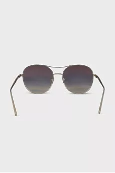 Blue Gradient Aviator Sunglasses