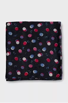 Scarf with branded initials