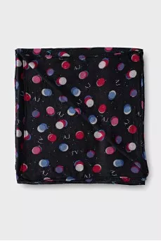 Scarf with branded initials