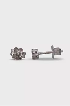 White gold earrings with diamonds