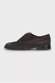 Men's suede lace-up shoes