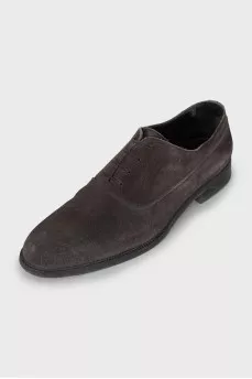 Men's suede lace-up shoes