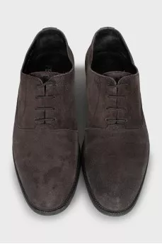 Men's suede lace-up shoes