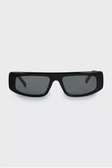 Rectangular sunglasses with logo