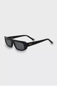 Rectangular sunglasses with logo