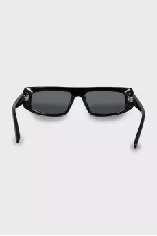 Rectangular sunglasses with logo
