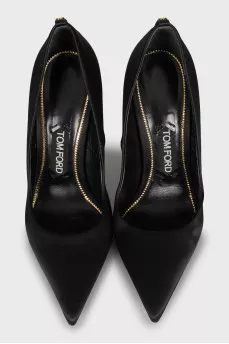 Black textile shoes
