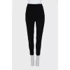 Cropped high waist trousers
