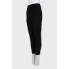 Cropped high waist trousers